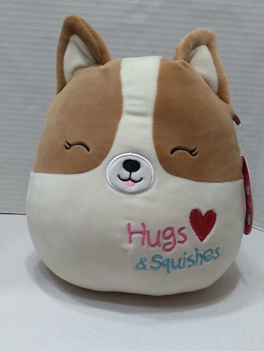 Squishmallow Regina Corgi 2020 First Edition Valentines Hugs & Squishes NWT
